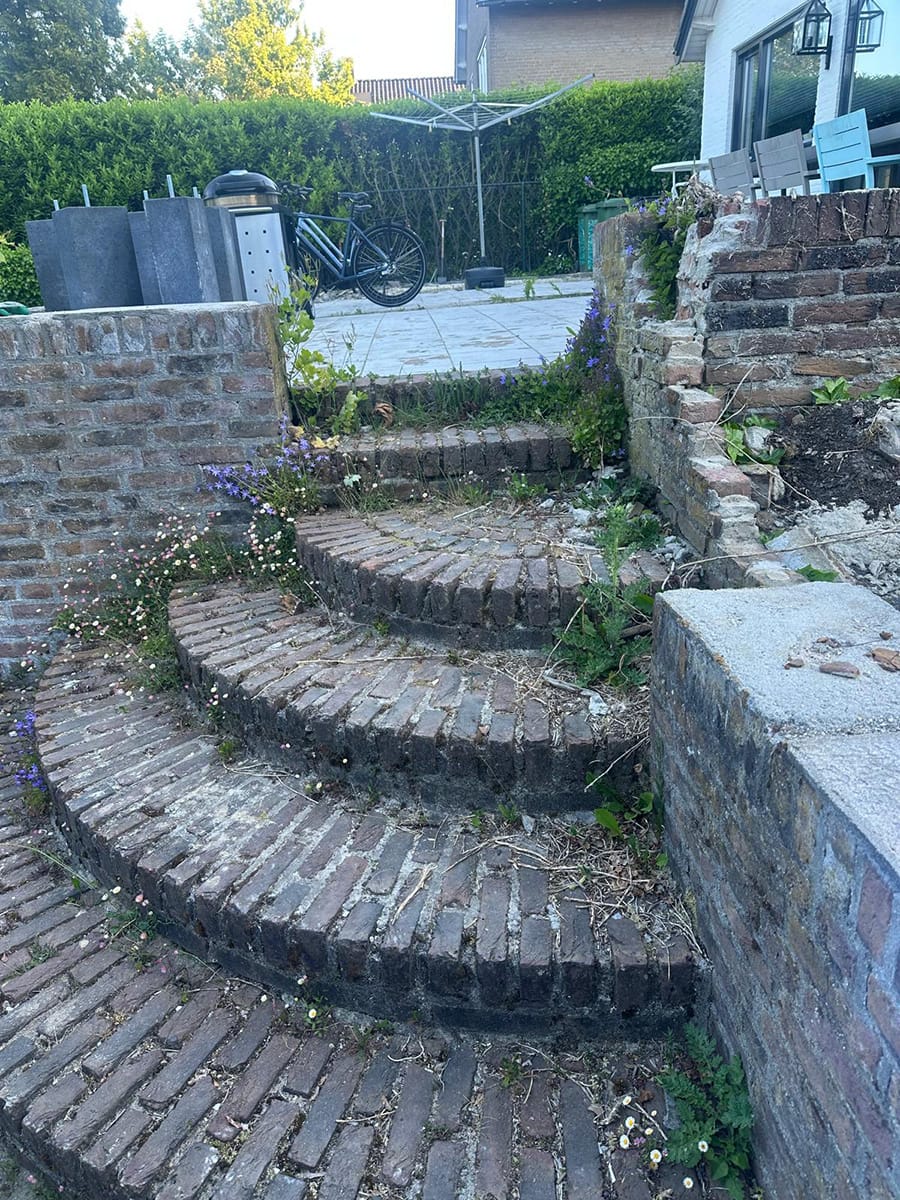 Keermuur met trap Gelderland