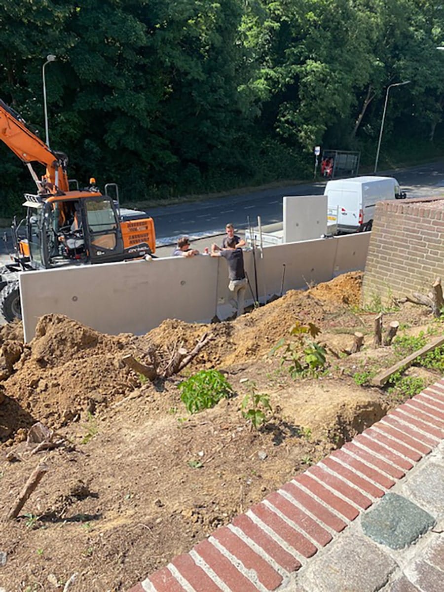 Keerwanden laten plaatsen Kerkrade