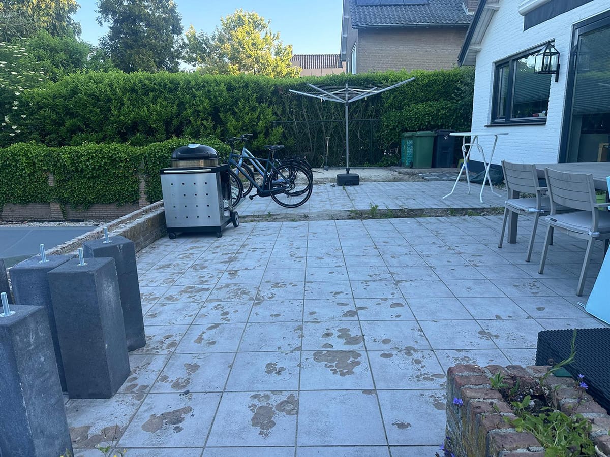 Terras herbestraten Gelderland